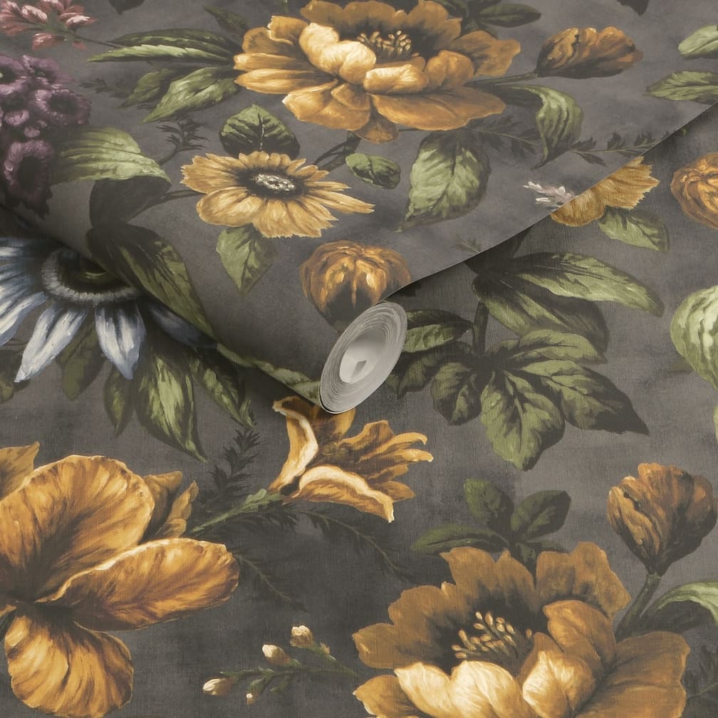 Superfresco Easy Gardenia Charcoal Wallpaper
