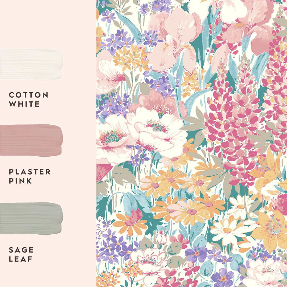 Laura Ashley Everingham Meadow Multi Wallpaper