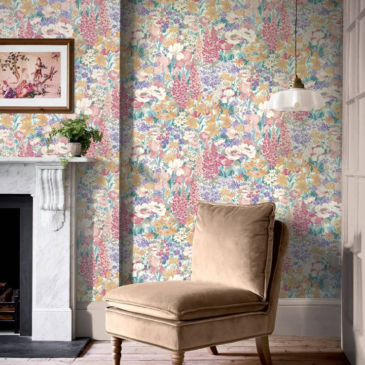 Laura Ashley Everingham Meadow Multi Wallpaper