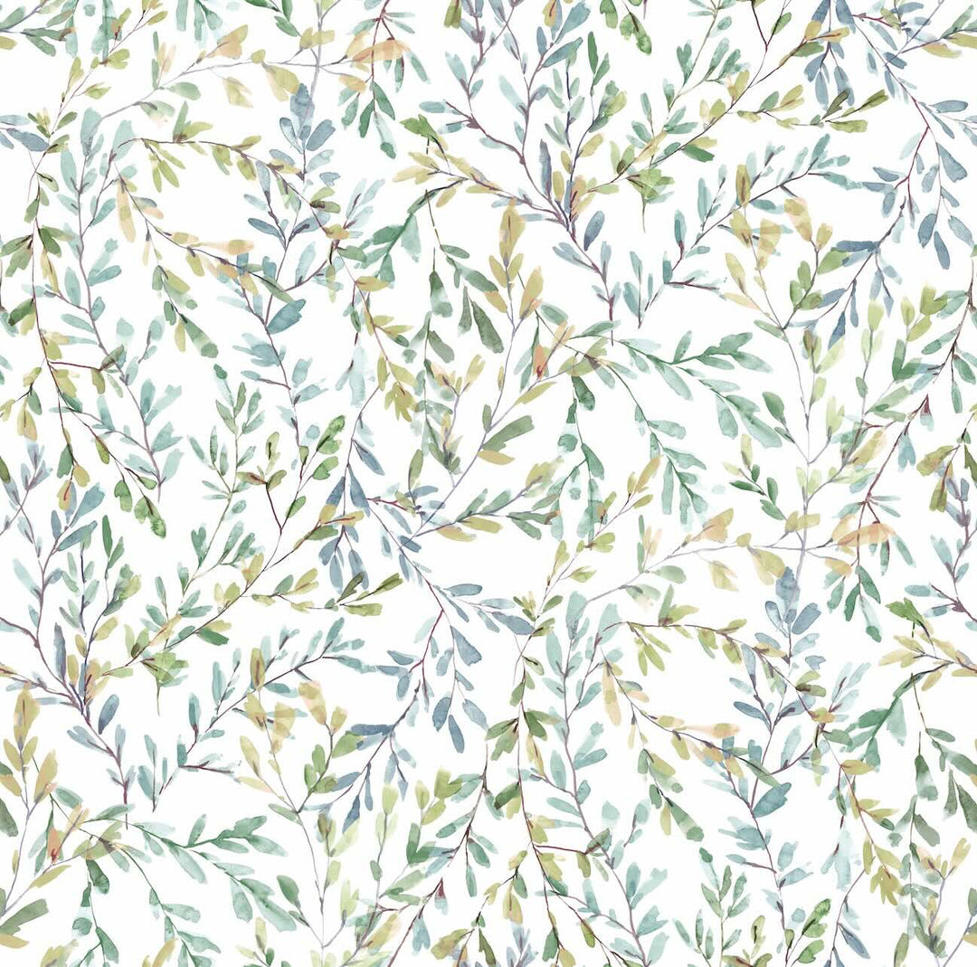 Laura Ashley Brayton Leaves Fresh Green Wallpaper