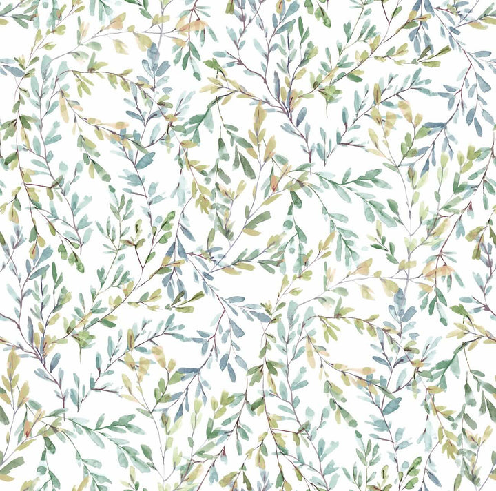 Laura Ashley Brayton Leaves Fresh Green Wallpaper