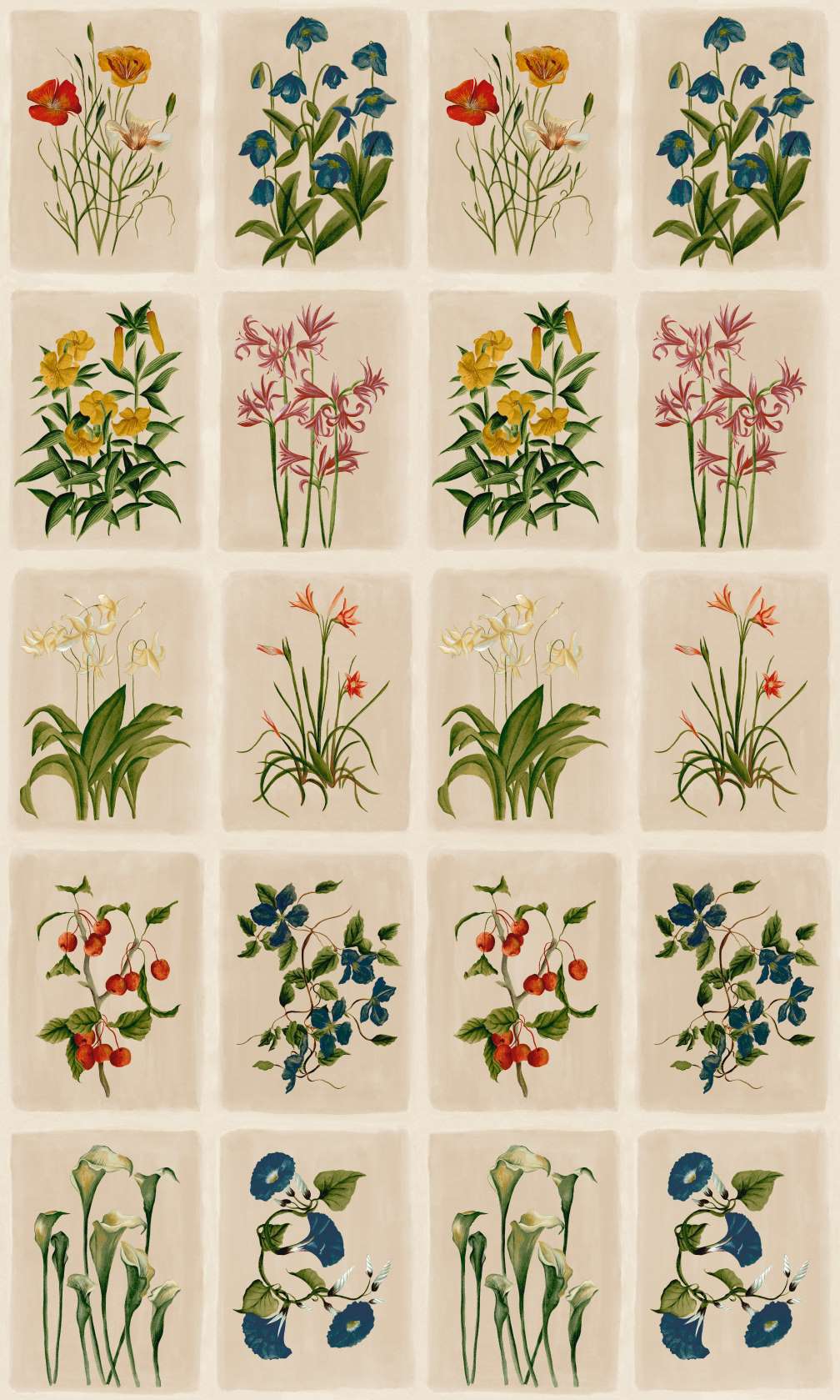 Laura Ashley Pershore Postcards Linen Wallpaper