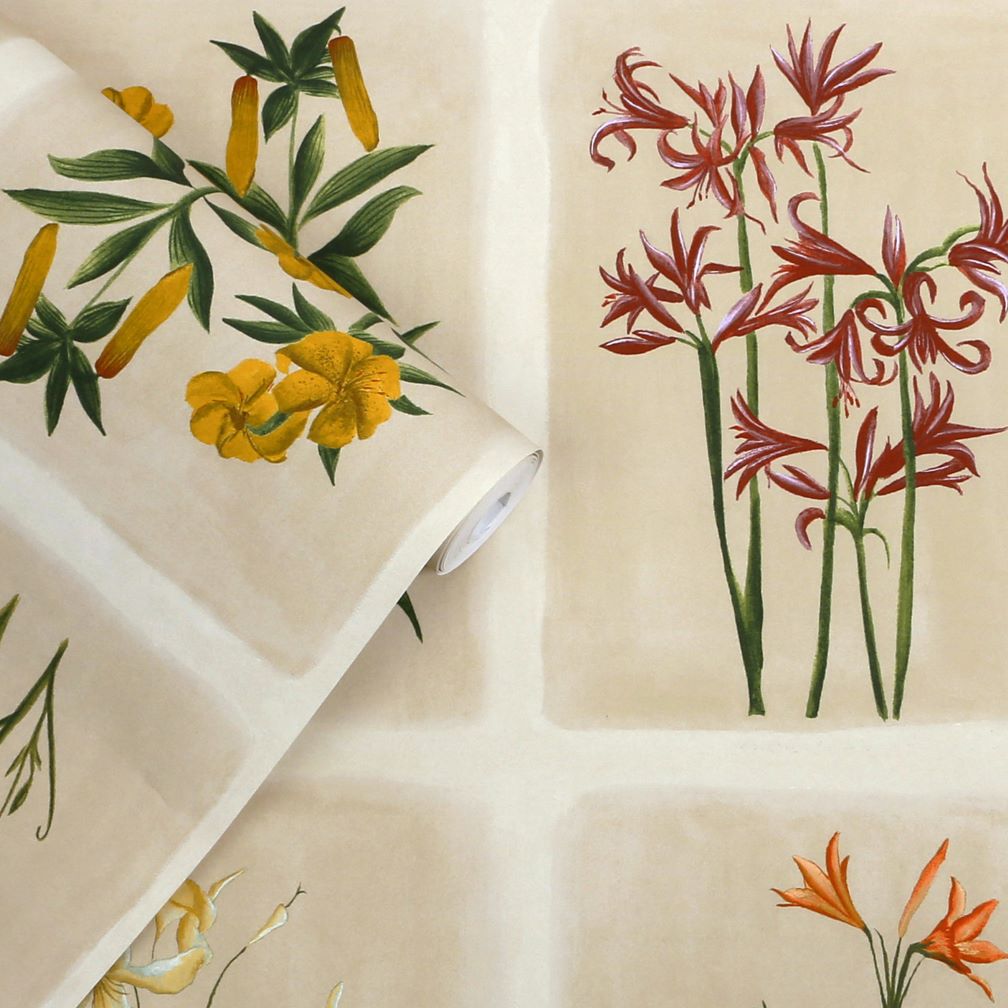 Laura Ashley Pershore Postcards Linen Wallpaper