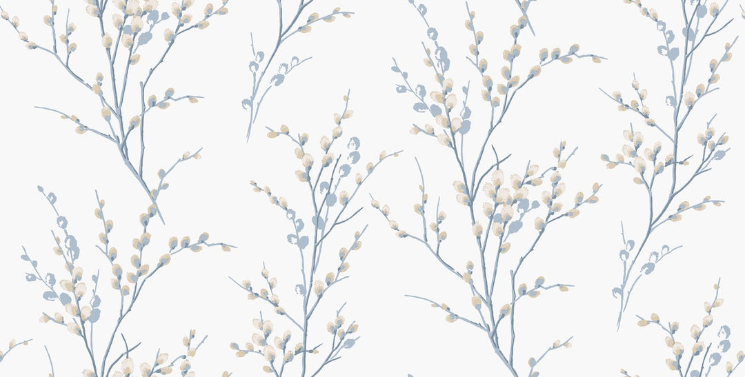 Laura Ashley Pussy Willow Seaspray Wallpaper