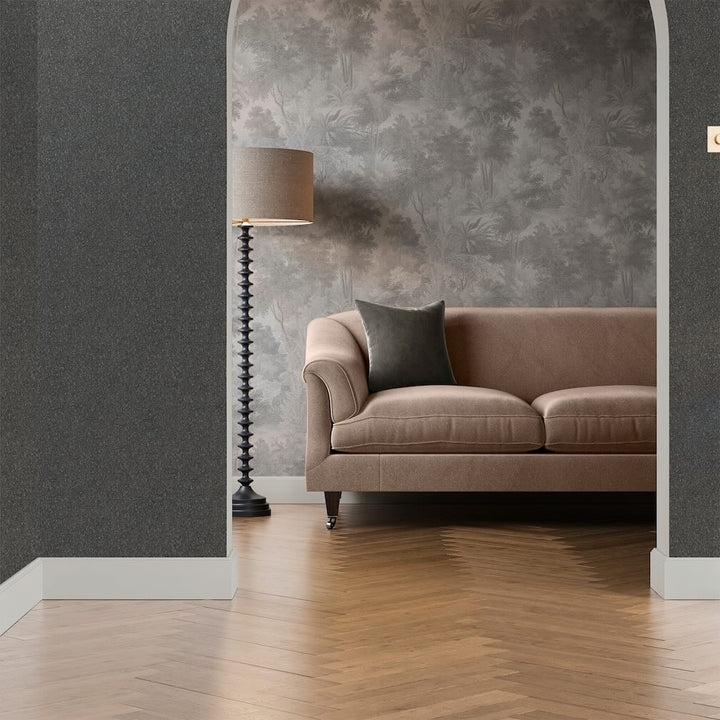 Superfresco Easy Hearthbound Texture Charcoal Wallpaper