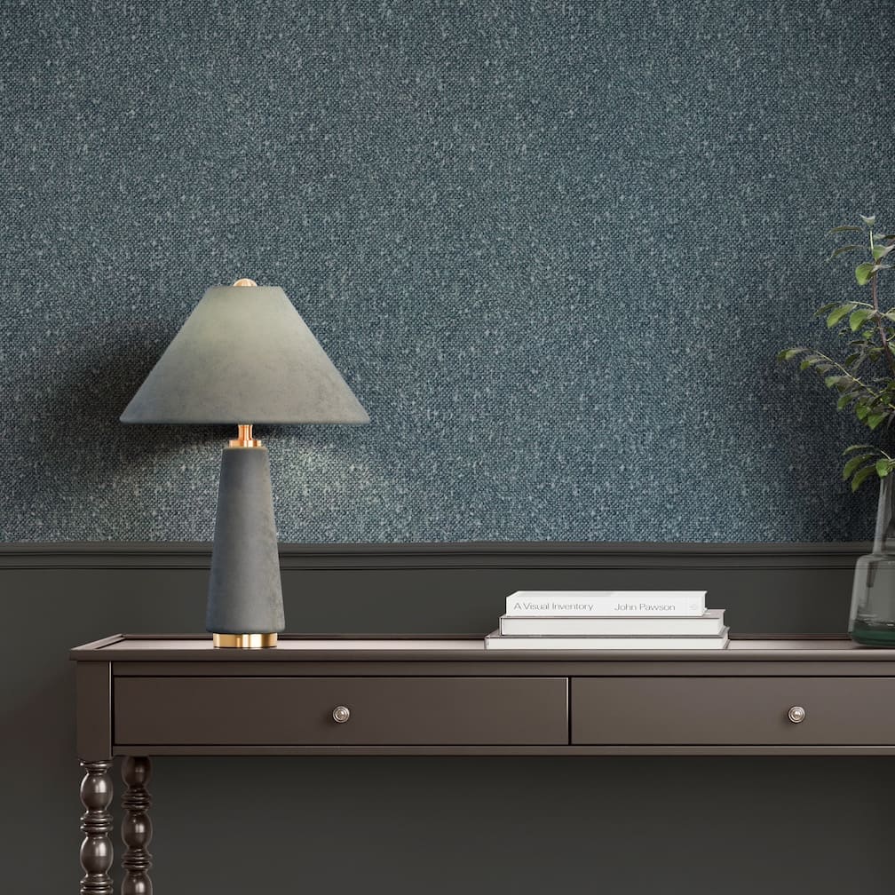 Superfresco Easy Hearthbound Texture Archival Blue Wallpaper