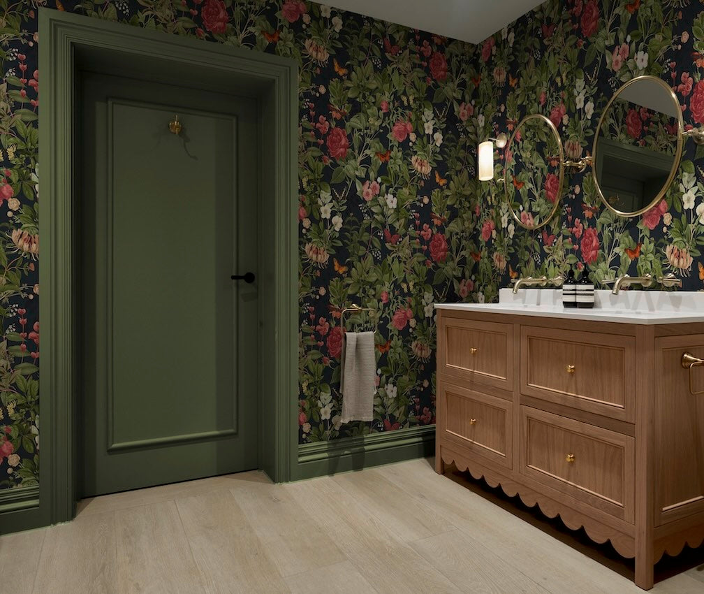 Graham & Brown Bodnant Garden Navy Wallpaper (Set of 2 Rolls)