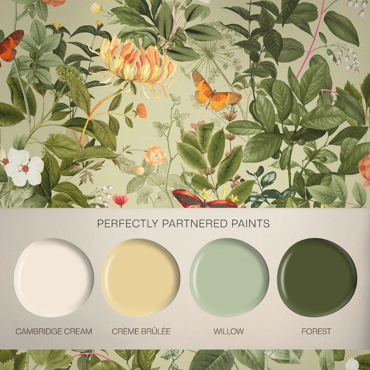 Graham & Brown Bodnant Garden Willow Wallpaper (Set of 2 Rolls)