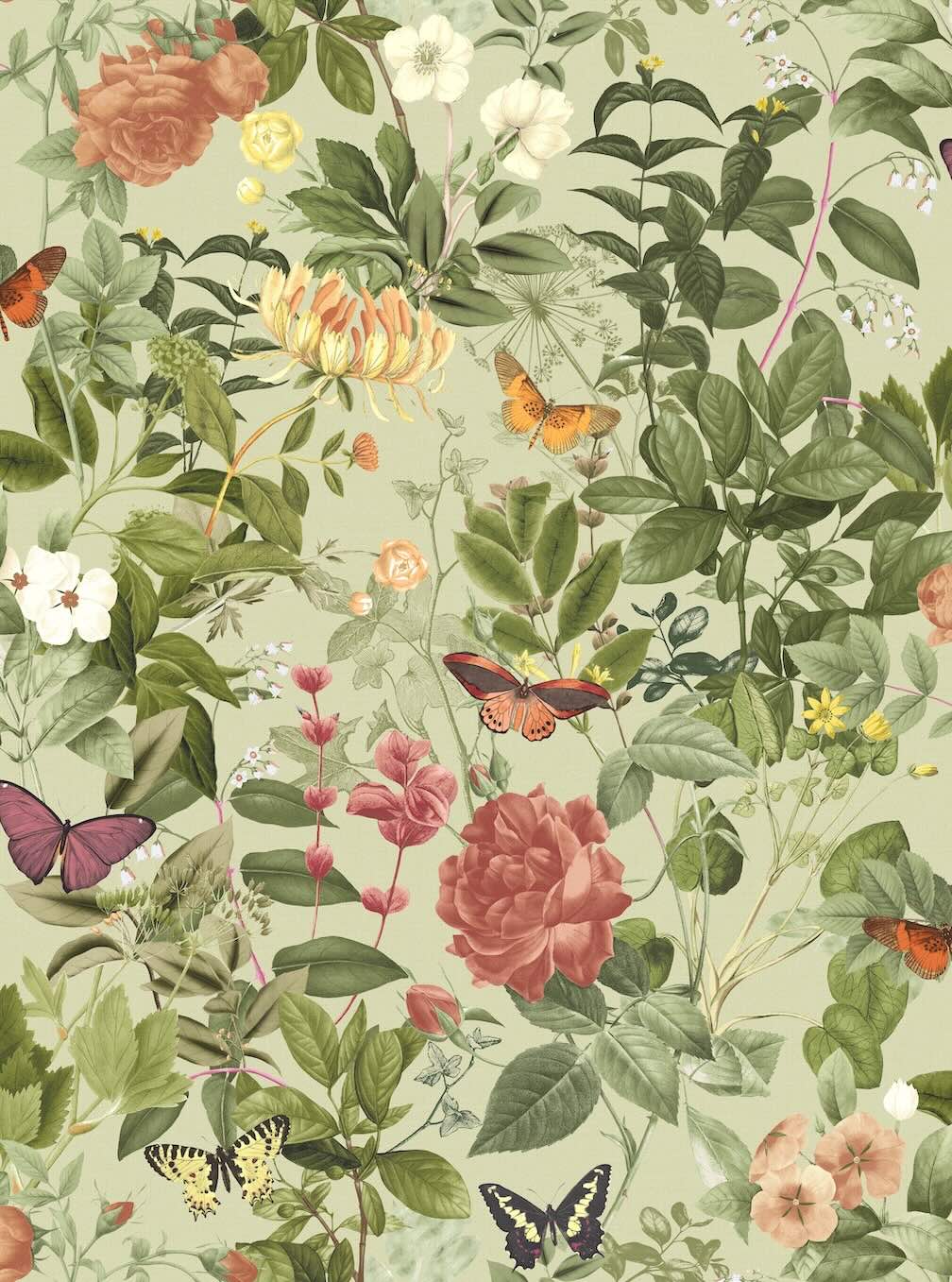 Graham & Brown Bodnant Garden Willow Wallpaper (Set of 2 Rolls)