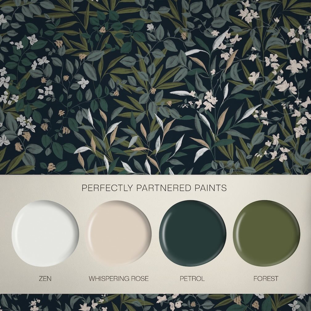 Graham & Brown Reverie Navy Wallpaper