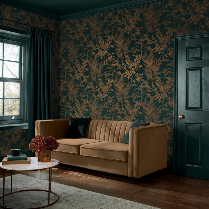 Graham & Brown Mystic Petrol Wallpaper