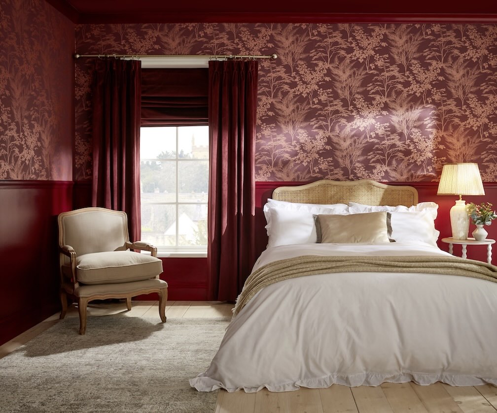 Graham & Brown Mystic Divine Damson Wallpaper