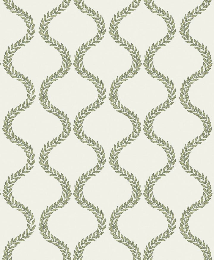 Graham & Brown Laurel Leaf Trellis Willow Wallpaper