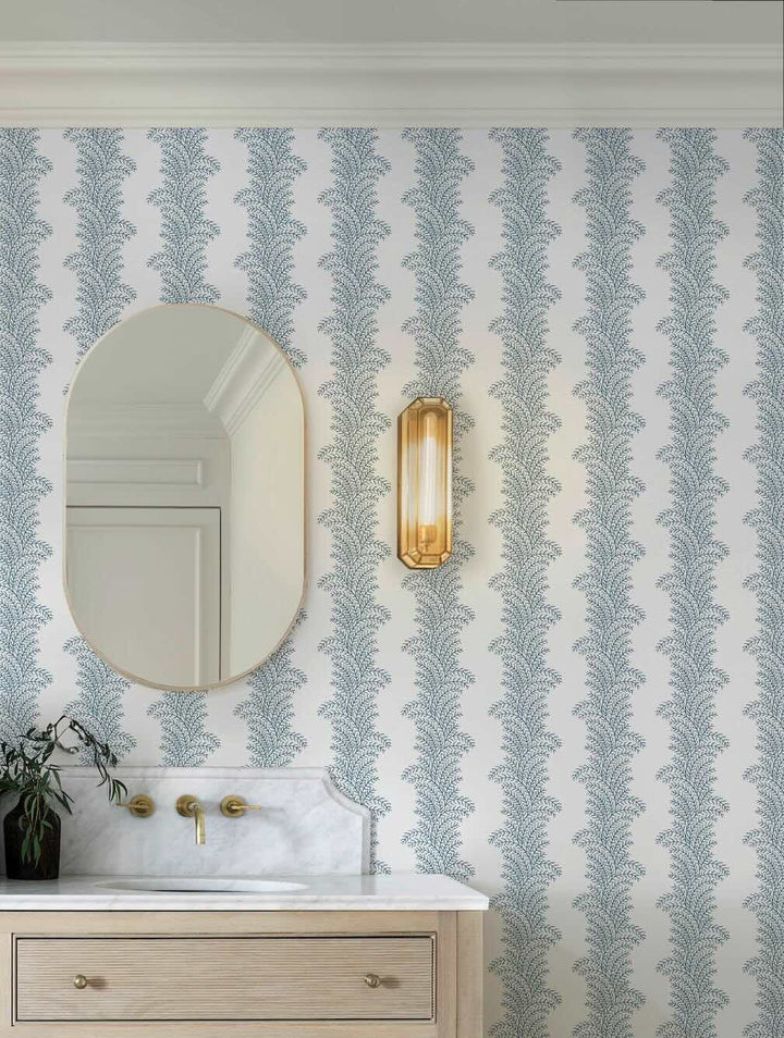 Graham & Brown Whispering Fern Navy Wallpaper