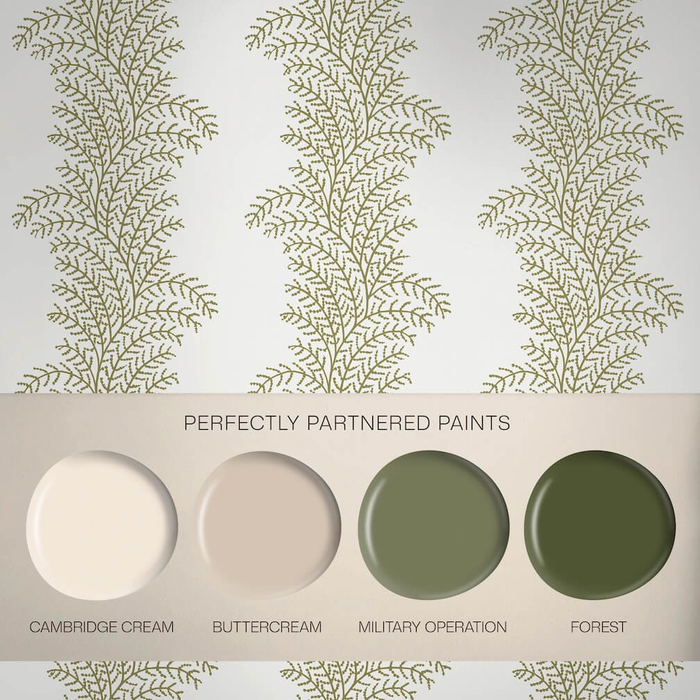 Graham & Brown Whispering Fern Willow Wallpaper