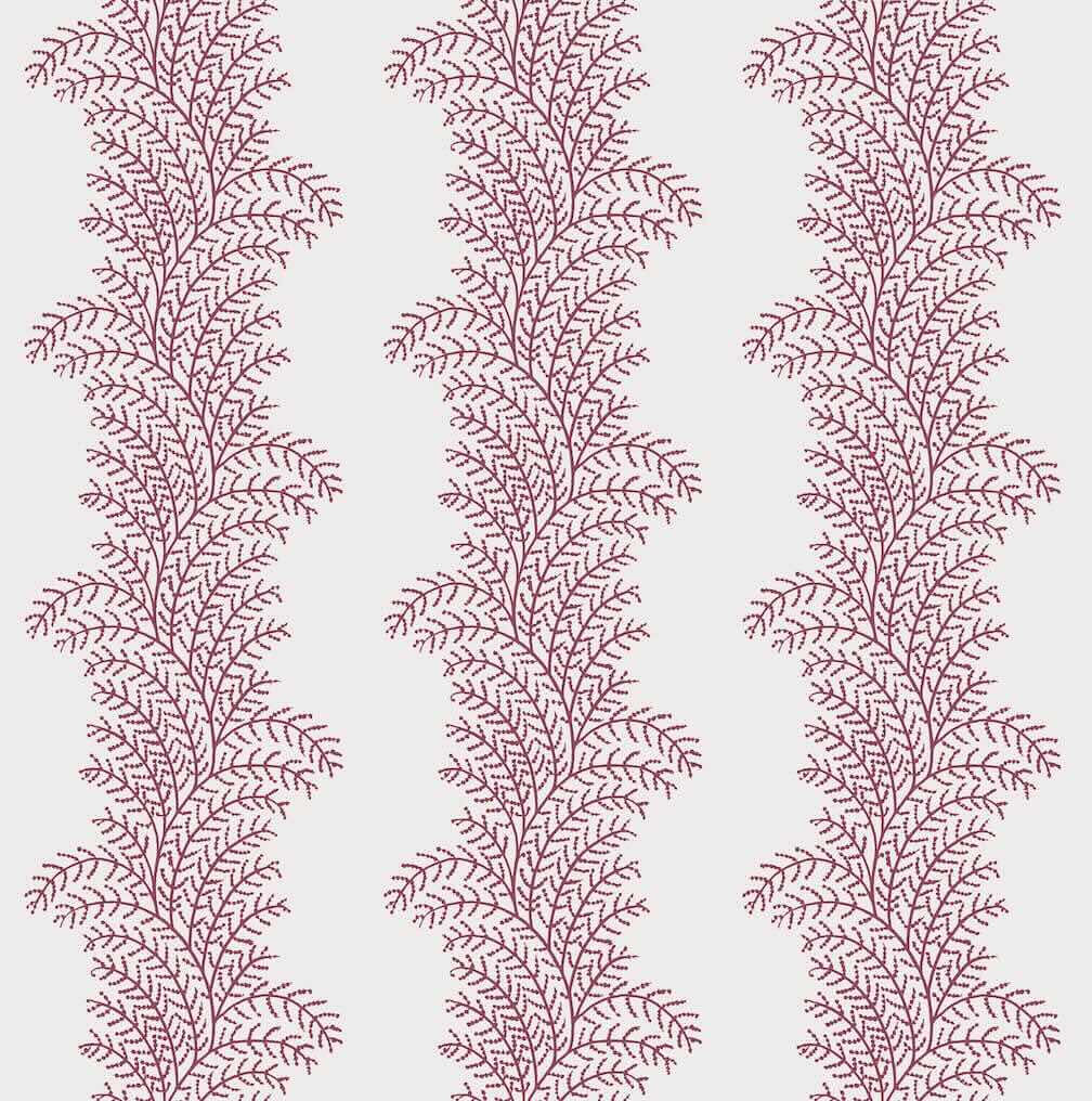 Graham & Brown Whispering Fern Divine Damson Wallpaper