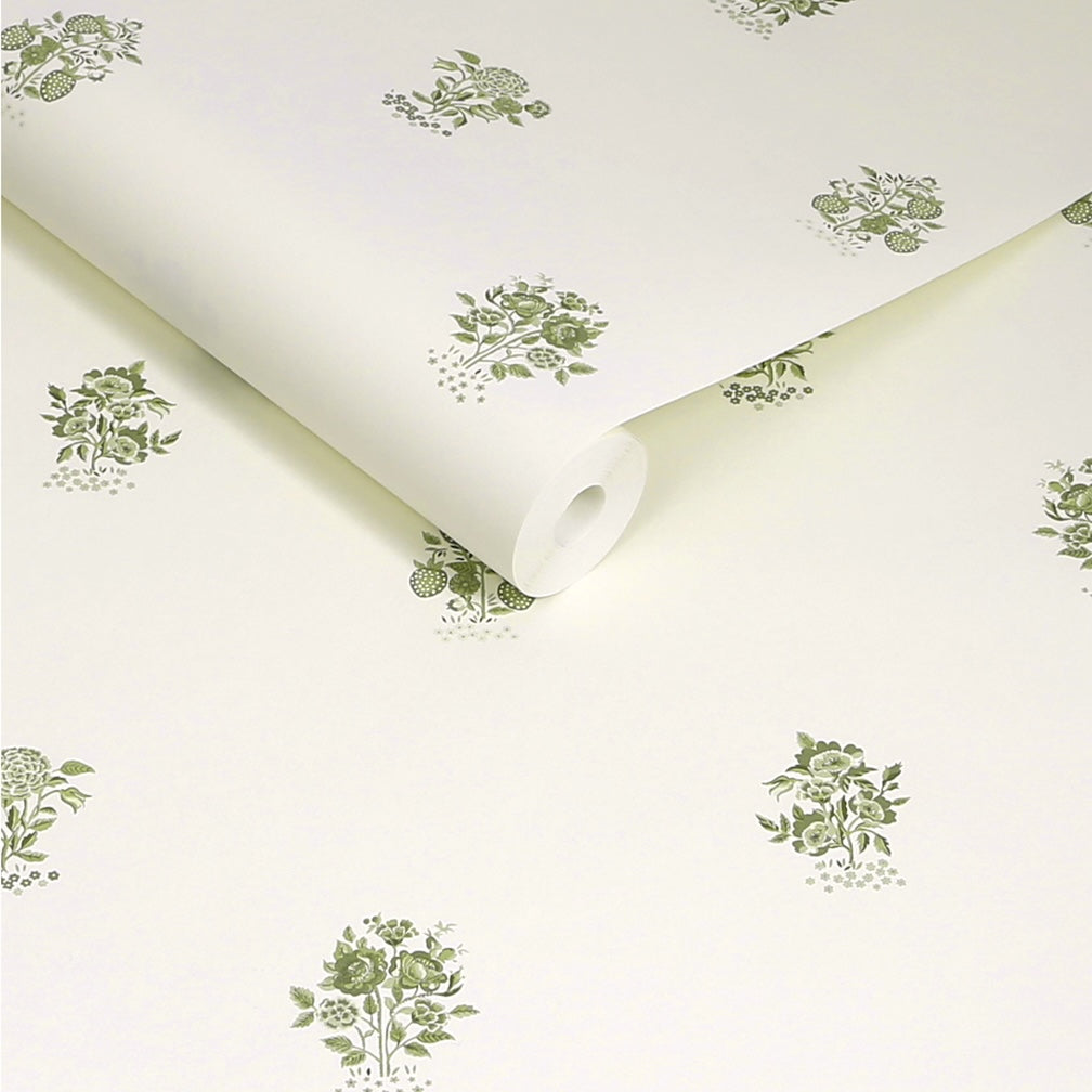 Cath Kidston Kingdom Posey Sage Wallpaper