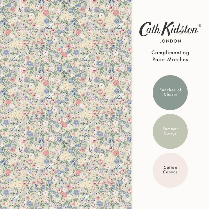 Cath Kidston Harmony Ditsy Sage Wallpaper