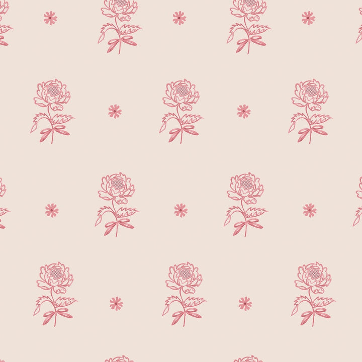 Cath Kidston Spitalfield Bunches Pink Wallpaper
