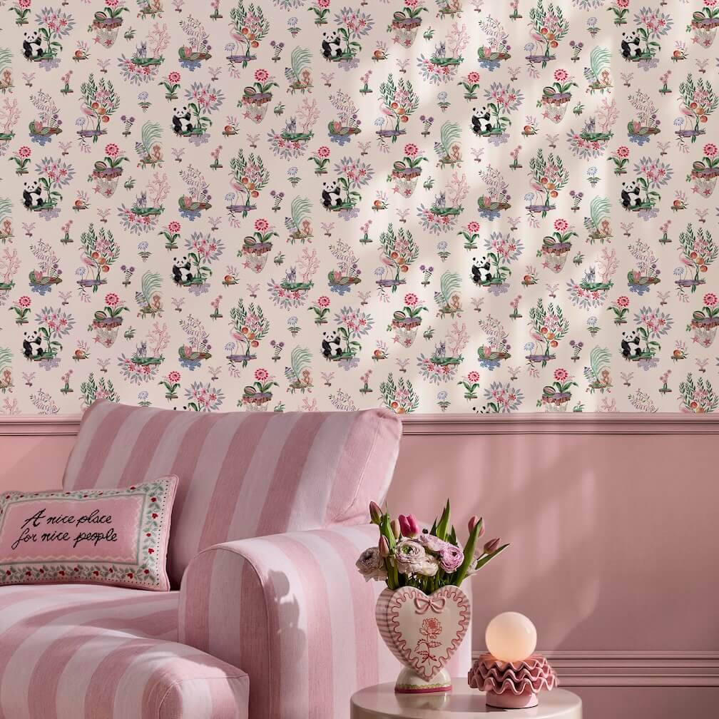 Cath Kidston Chihuahua Island Cream Wallpaper