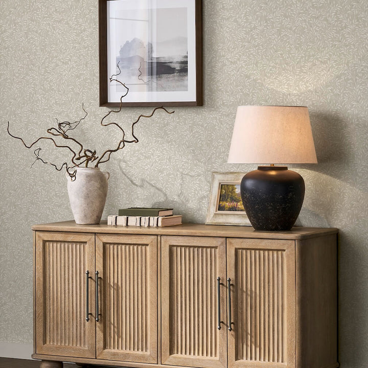 Next Ivory Ditsy Leaf Wallpaper
