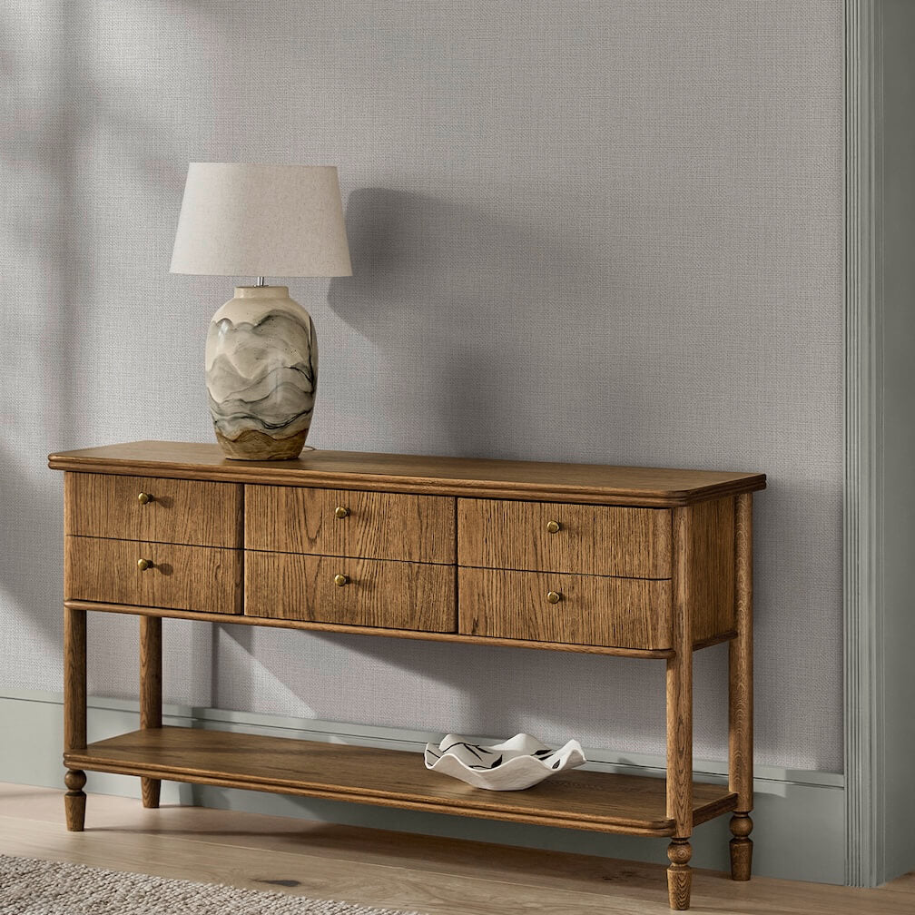 Next Ivory Linen Weave Wallpaper