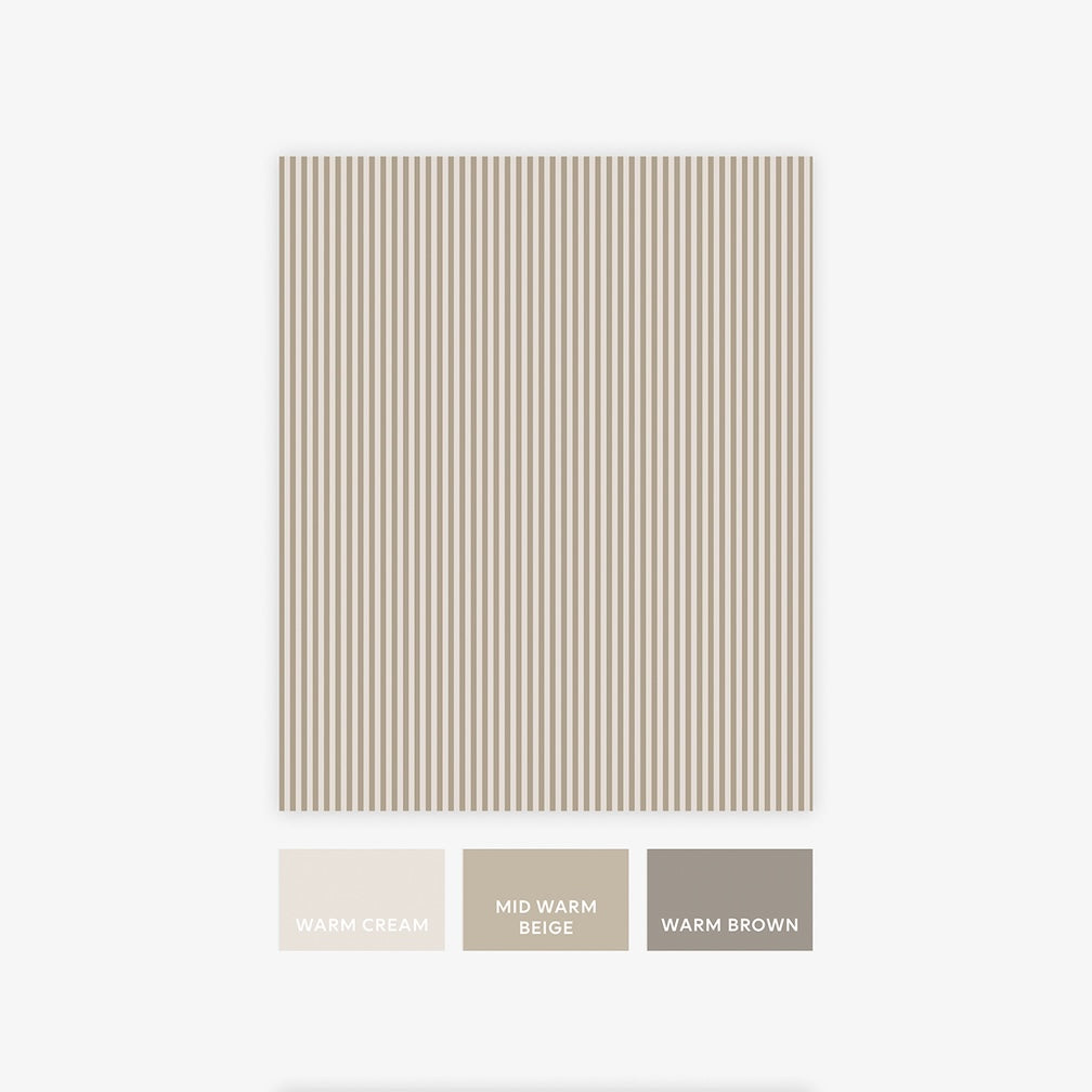 Next Natural Ticking Stripe Wallpaper