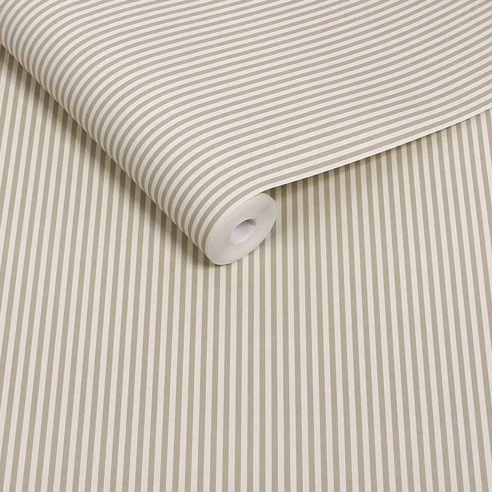 Next Natural Ticking Stripe Wallpaper
