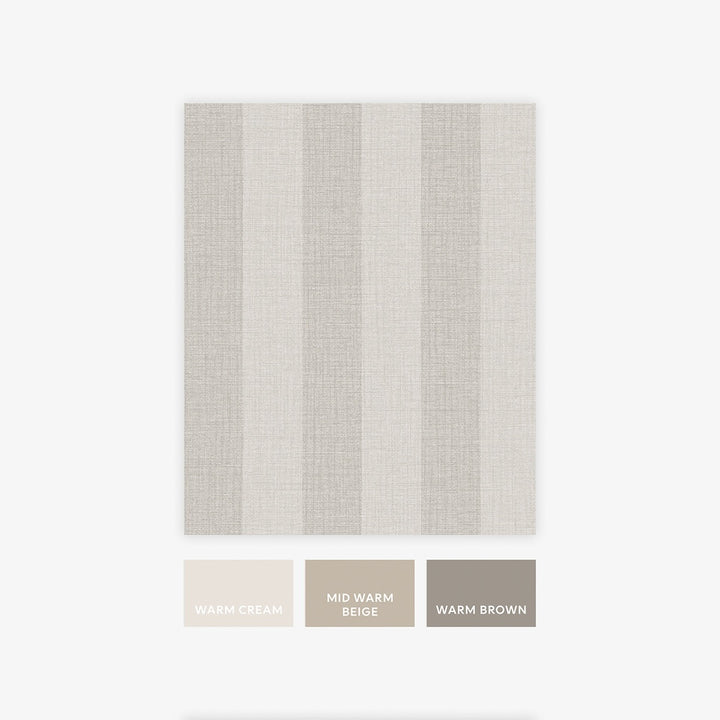Next Natural Linen Stripe Wallpaper