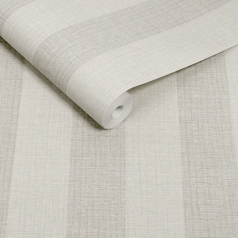 Next Natural Linen Stripe Wallpaper