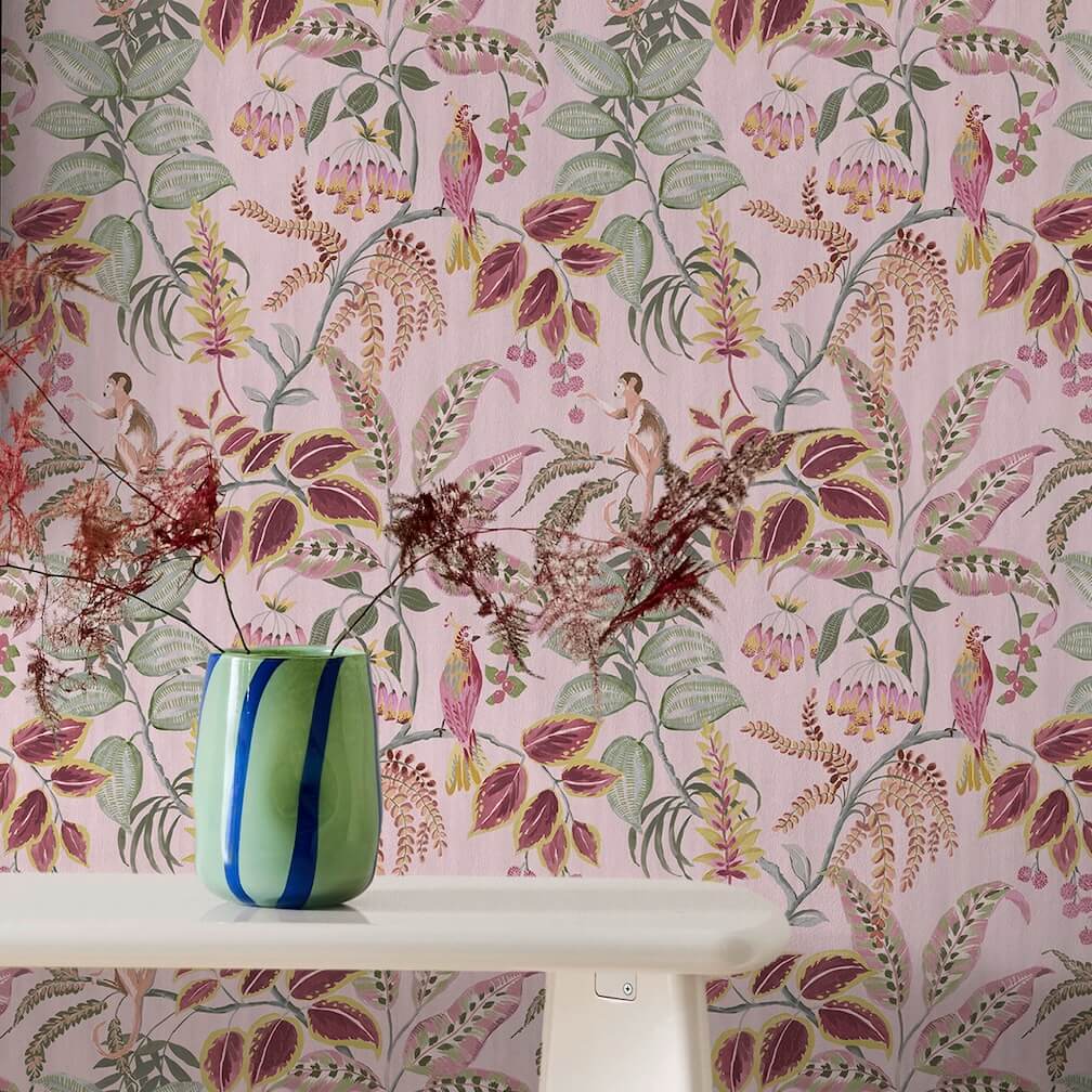 Next Pink Tropical Wonder Wallpaper