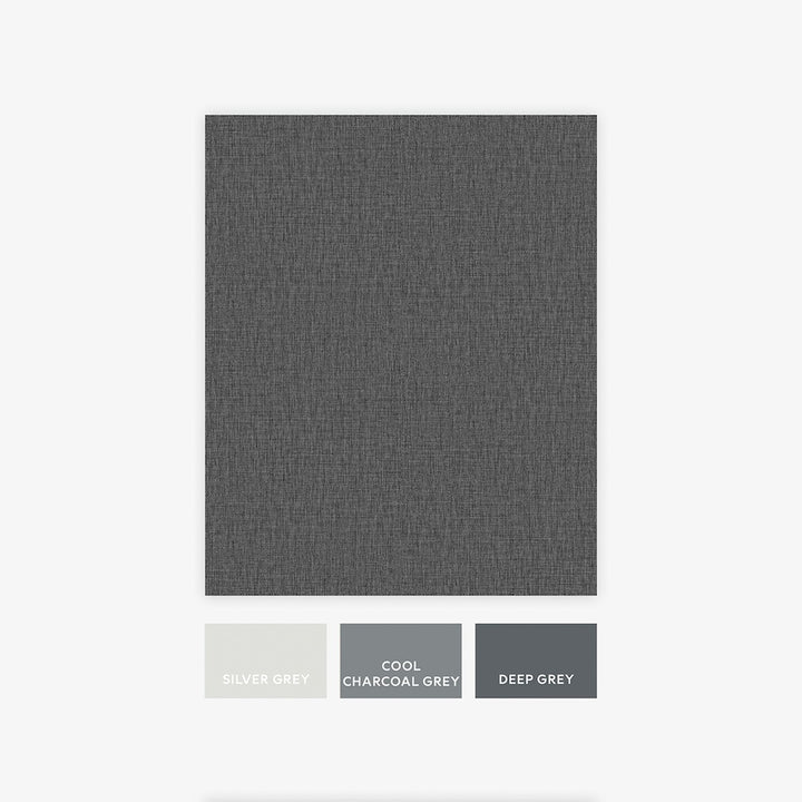 Next Charcoal Linen Look Wallpaper
