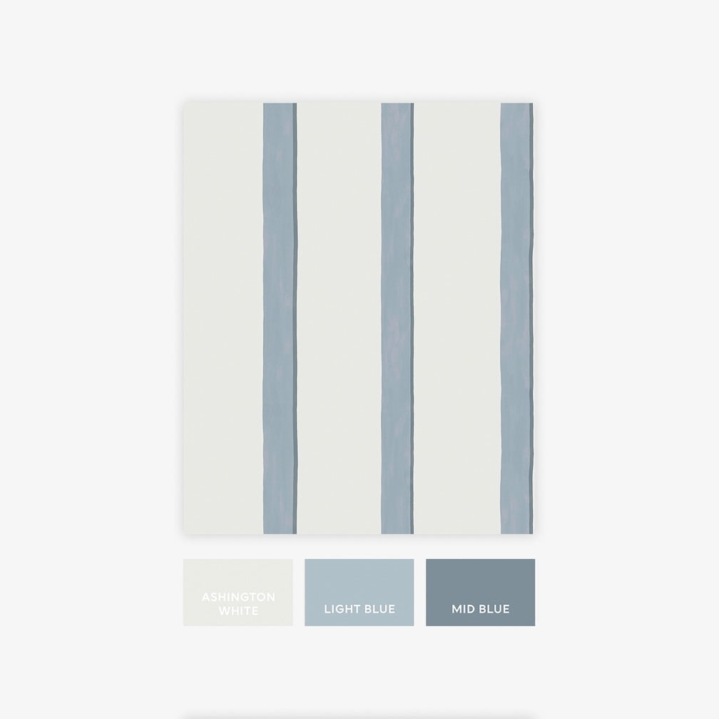 Next Blue Painted Stripe Wallpaper