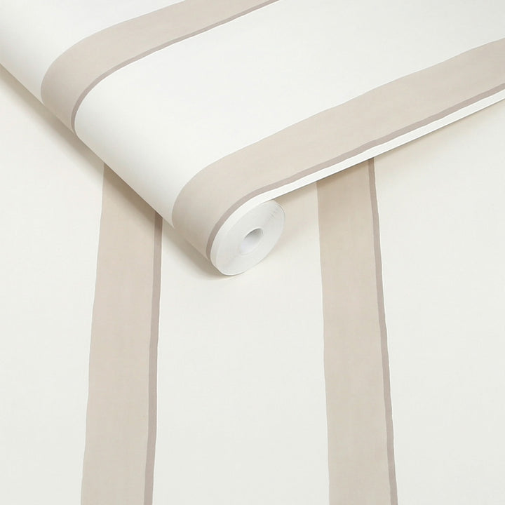 Next Natural Painted Stripe Wallpaper