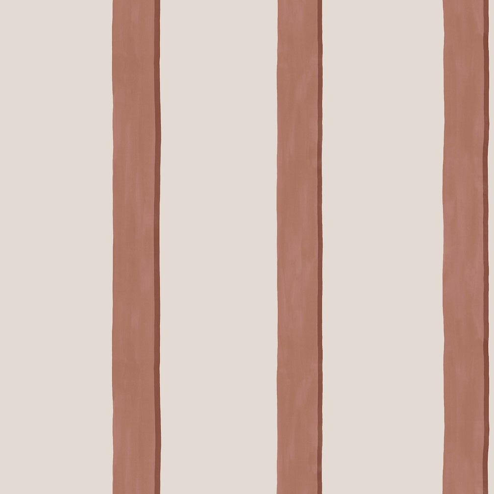 Next Rust Painted Stripe Wallpaper