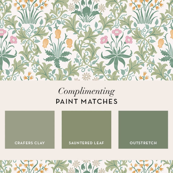 William Morris Celandine Spring Garden Wallpaper