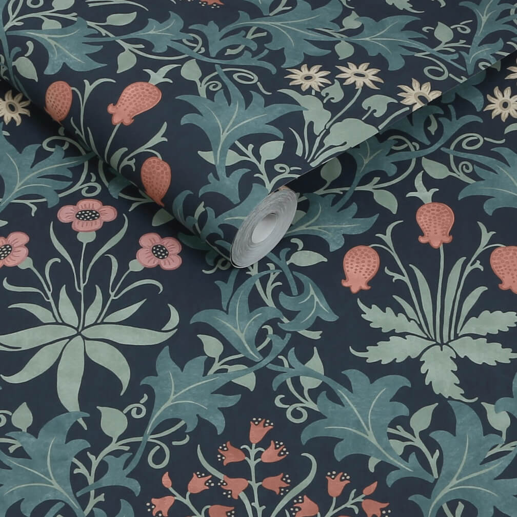 William Morris Celandine Midnight Wallpaper