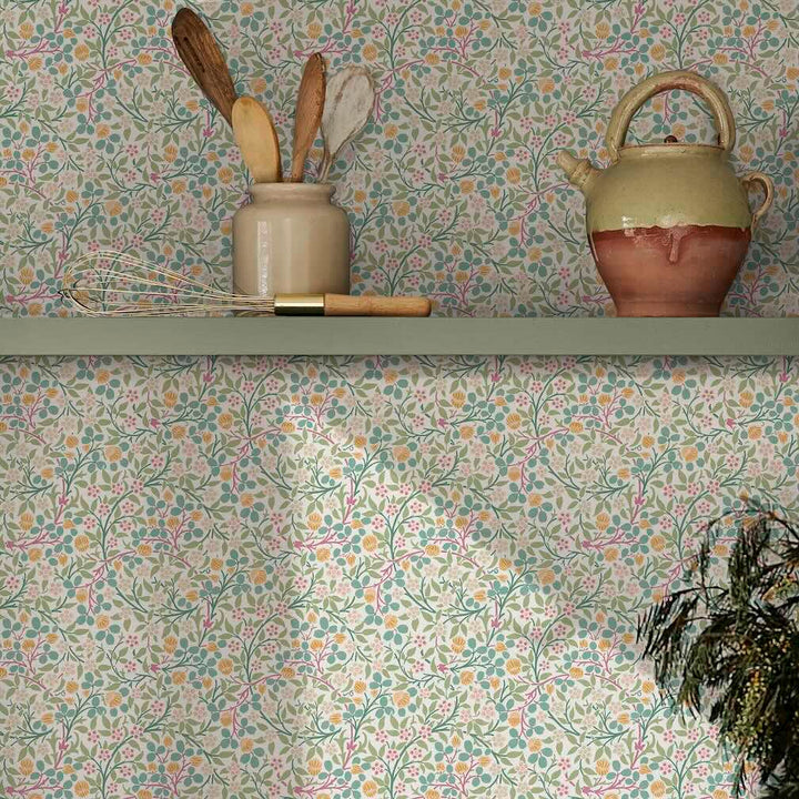 William Morris Clover Spring Garden Wallpaper