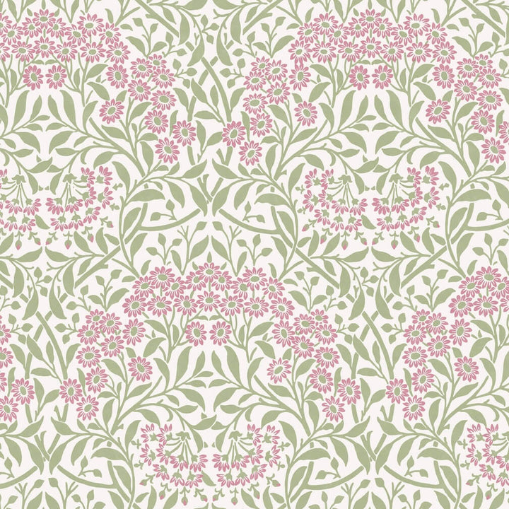 William Morris Michaelmas Daisy Pink Cedar Wallpaper