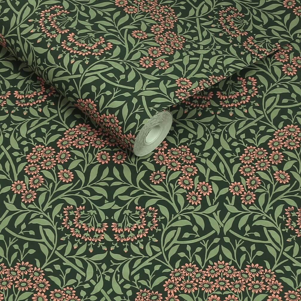 William Morris Michaelmas Daisy Forest Wallpaper