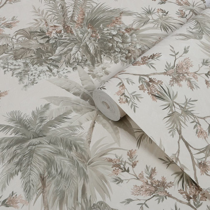 Boutique Bali Sage & Rose Wallpaper