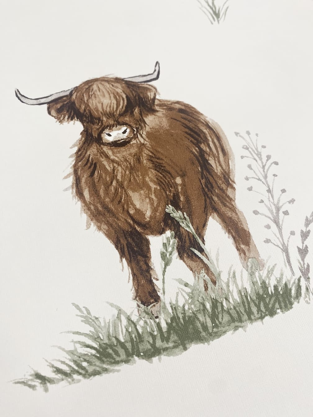 Catherine Lansfield Angus Highland Cow Wallpaper