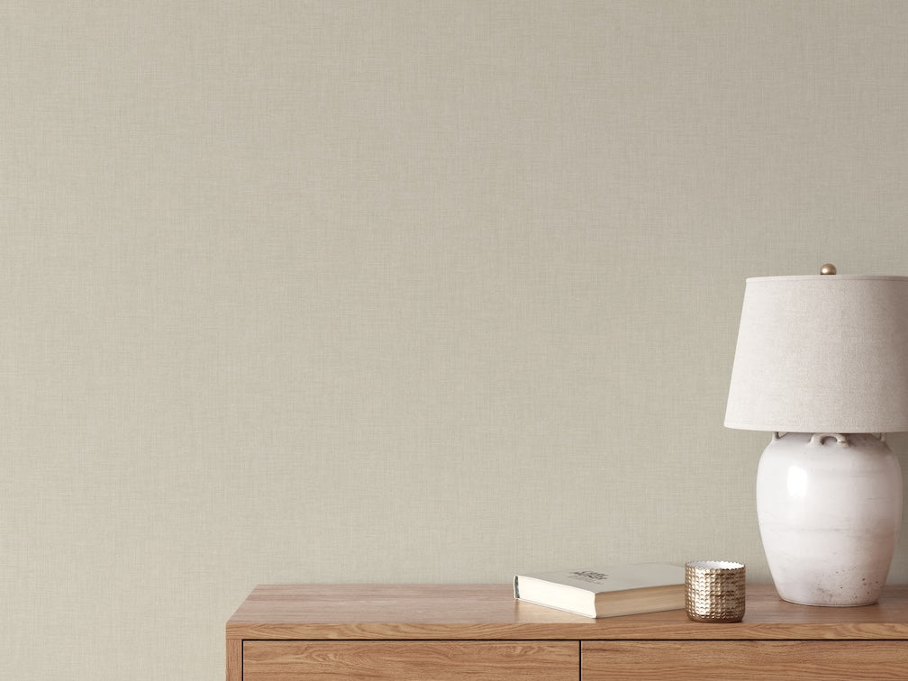 Muriva Cambric Beige Textured Wallpaper