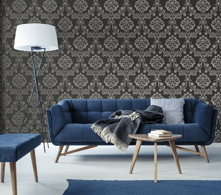 Superfresco Aurora Black/Grey Wallpaper
