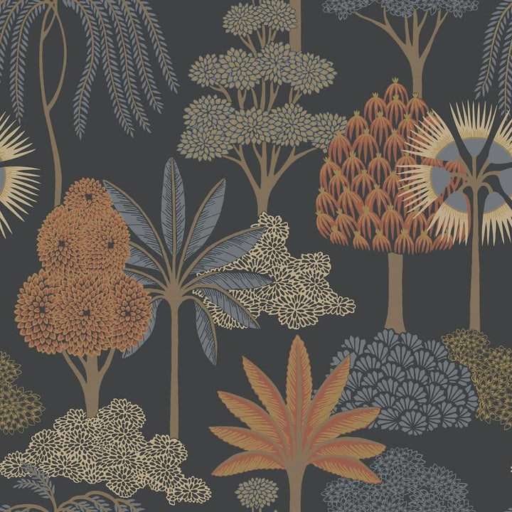 Belgravia Akiko Floral Blue Wallpaper