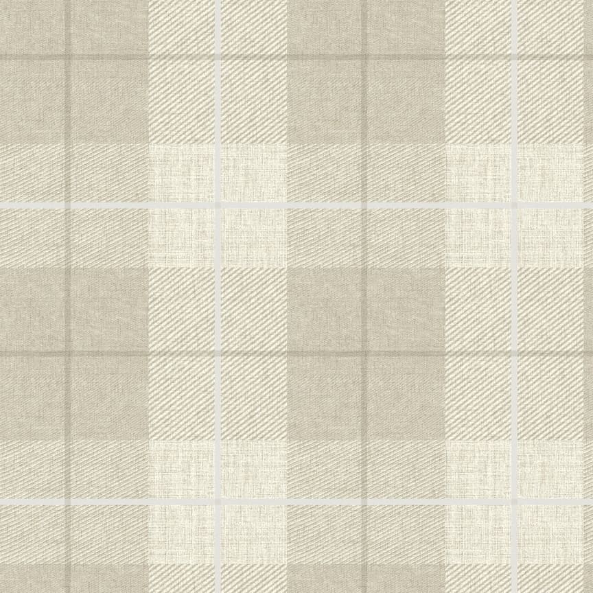 Arthouse Country Tartan Taupe Wallpaper
