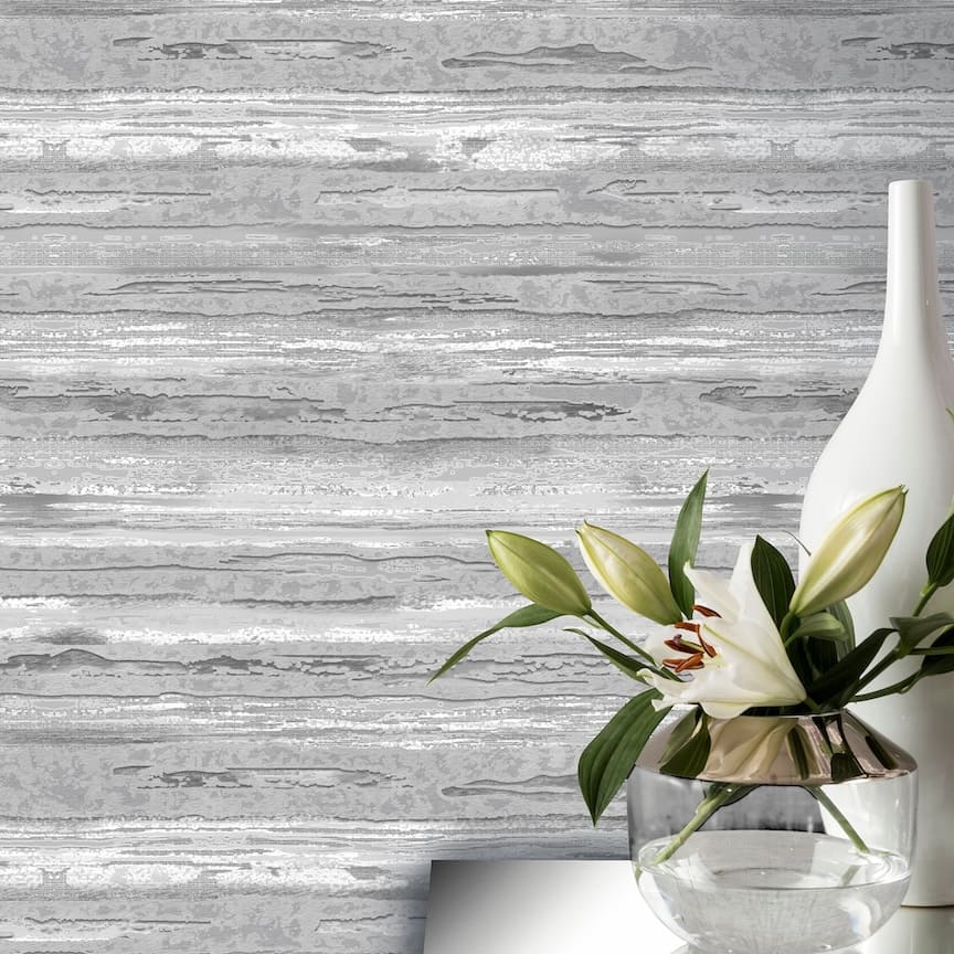 Arthouse Sahara Silver Wallpaper