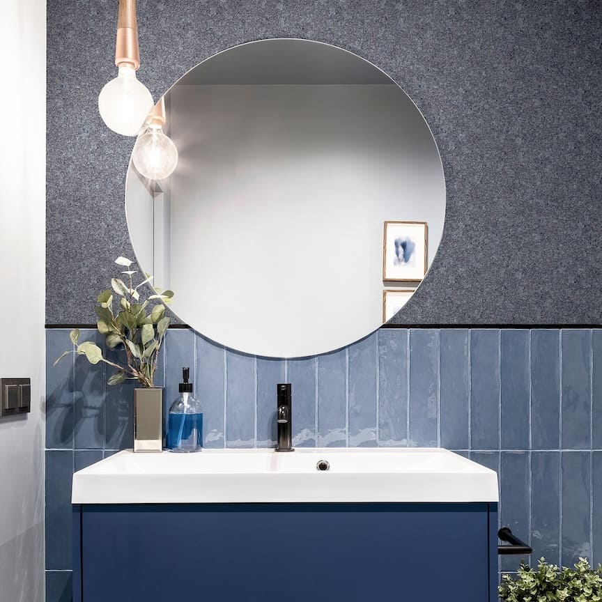 Arthouse Quartz Navy Wallpaper