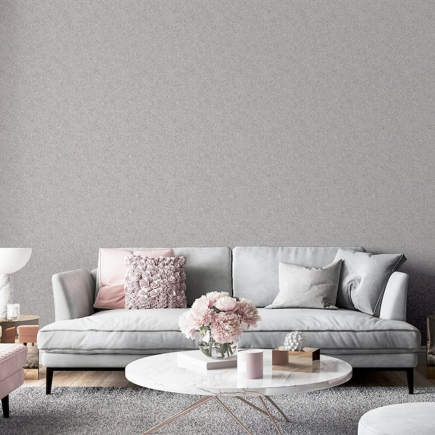 Arthouse Quartz Silver Wallpaper