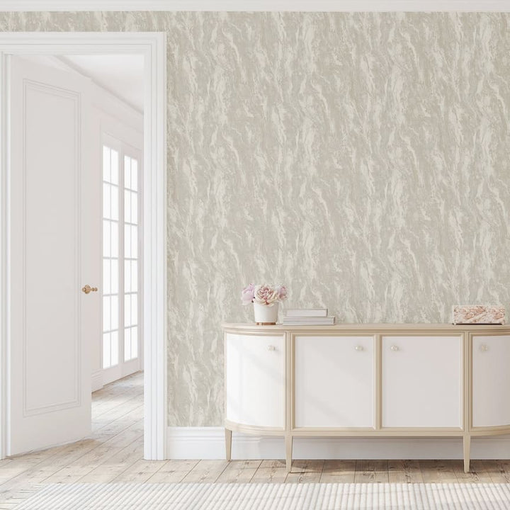Arthouse Luxe Texture Soft Silver Wallpaper